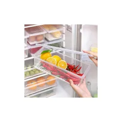 Plastic Fridge Storage Boxes (Pack of 4)