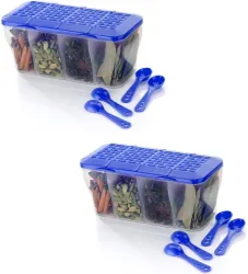 Plastic Grocery Container - 1800 ml (Pack of 2)