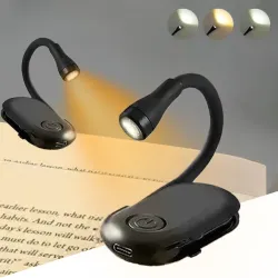 One94Store Plastic Mini Clip Reading LED Study Lamp with Special Folding Feature for Students