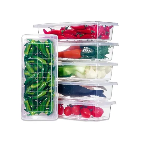 Image of Plastic Multi-Purpose Food Storage Container (Set Of 6) 1500 ml.