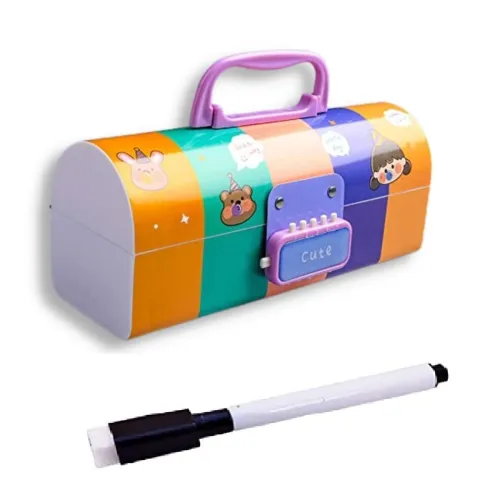 Image of Plastic Pencil Box with Code Lock