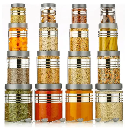 Image of Plastic Pet Storage Jar and Container, Set of 16 
