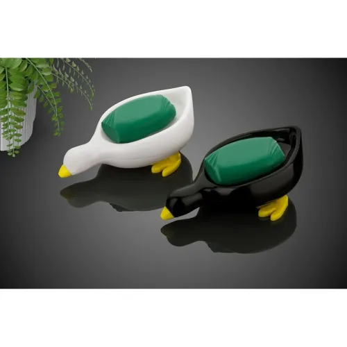 Image of Plastic Soap Dish Holder (White)