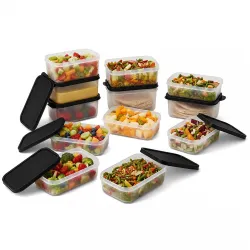 Plastic Storage Food Containers with Lid Set of 12