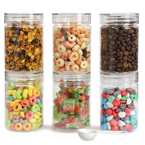 Image of Plastic Storage Jar & Containers (300ML Set12 )