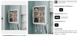 PLASTIZONE Wall Mounted Storage Cabinet
