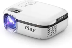 PLAY Portable 4 Inch (2500 lm) Portable Projector (White)