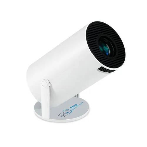 Image of Play 4K 2024-P3 1280x1080P 2K LCD LED 180° Rotation Portable Projector with Android 12, WiFi 6 & Bluetooth, 2.4G+5G Ultr