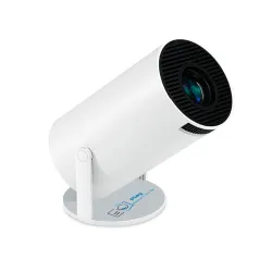 Play 4K 2024-P3 1280x1080P 2K LCD LED 180° Rotation Portable Projector with Android 12, WiFi 6 & Bluetooth, 2.4G+5G Ultr