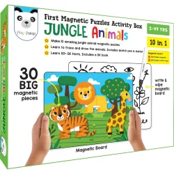 Play Panda Magnetic Puzzles Jungle Animals 