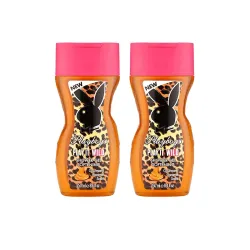 Playboy Play It Wild Shower Gel - For Women (500 ml, Pack of 2)