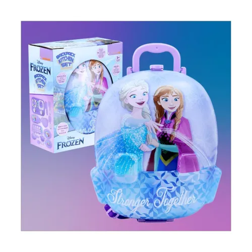 Image of PlayMagic Portable Trolly Kitchen Set for Kids - Pretend Play Toys With Suitcase, Light & Sound - Battery Operated Cooki