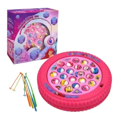 PlayMagic Play Set Princess Magnetic Toys | Rotating Board with Music,Includes 45 Fish and 4 Poles,Party Toys | Interact