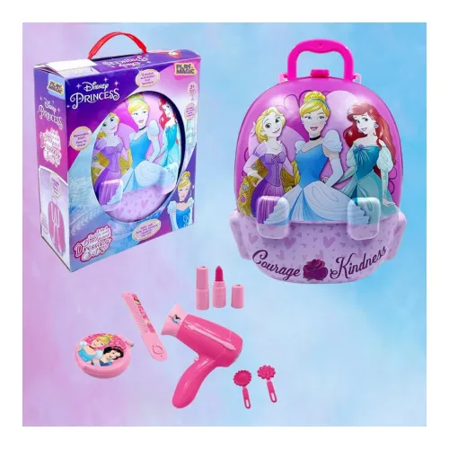 Image of PlayMagic Princess Portable Backpack Dressing Set Makeup Toy