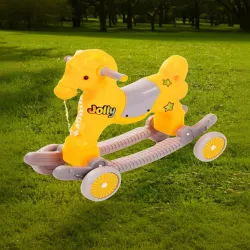 PlayMagic Rockin Roll Horse Ride 2 In 1 Adventure Toy