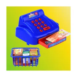 PlayMagic Spiderman Cash Register Playset for Kids|Educational Pretend Play Set for 3-10 Years|Interactive Learning with Food Items, Coins, Shopping Basket for Boys & Girls