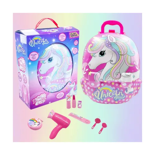 Image of PlayMagic Unicorn Portable Backpack Dressing Set