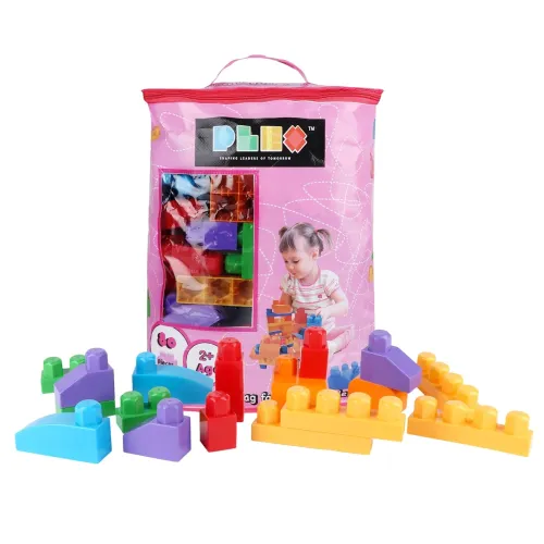 Image of Plex Building Blocks Bag Pack - Pink