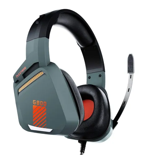 Image of Plextone G800 Wired Over The Ear Headphone with Mic (Grey)