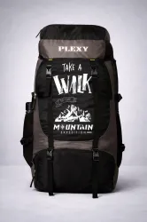 PLEXY Large 70 L Laptop Backpack UNISEX Water Proof Mountain Rucksack Hiking / Trekking / Camping Bag (Grey)