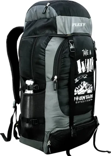 Image of PLEXY  Large 70 L Laptop Backpack UNISEX Water Proof Mountain RucksackHiking/Trekking/Camping Bag  (Grey)