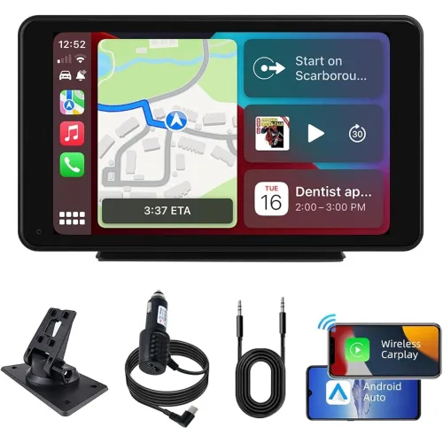 Image of Plimpton 7-Inch Portable CarPlay Screen