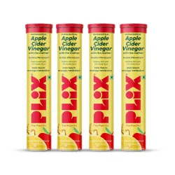 The Plant Fix Plix Apple Cider Vinegar Effervescent Tablet With Mother | Supports Metabolism & Appetite Control With 500