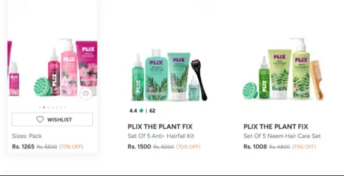 Image of PLIX THE PLANT FIX Set Of 5 Hibiscus Hair Care Set Upto 79% OFF