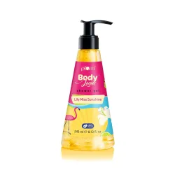 Plum BodyLovin Lily Miss Sunshine Shower Gel | SLS Free Body Wash For Women | Long Lasting Fresh Fruity-Floral Fragranc