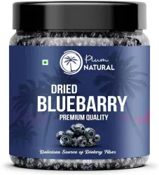 Plum Natural Organic Fresh Dried Blueberries  (1 x 500 g)