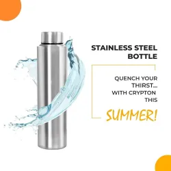 Plus Shine Water Bottle 1000 ml Steel Bottle (Pack of 1)