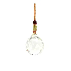 Plus Value Feng Shui Vastu Hanging Crystal Ball for Positive Energy, Good Luck, Sun Catcher, Photography Items for Home, Office, Balcony Door Window Decoration Gifting Rainbow Glass (50mm, P...