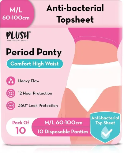 Image of PLUSH High Waist Period Panty M/L (Pack of 10)