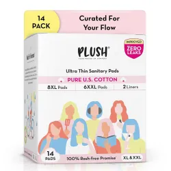 Plush Ultra-Thin Pads (L+XL, 14)