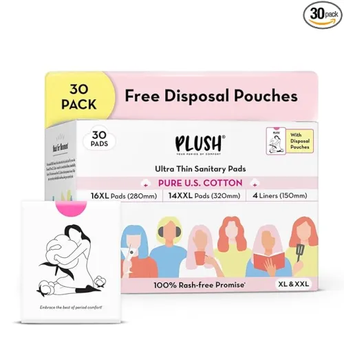 Image of Plush Ultra-Thin Women Sanitary Pads (30 Pcs)