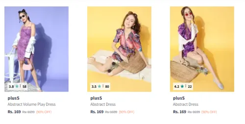 Image of Pluss Dress Starting At ₹169