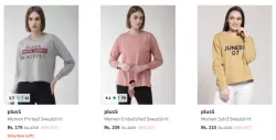 Pluss Sweatshirt Starting @ ₹179