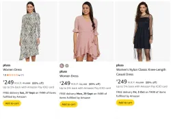 Pluss Womens Dresses at minimum 90% Discount