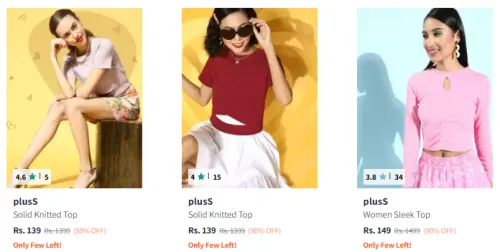 Image of Pluss Women Top Minimum 90% Discount