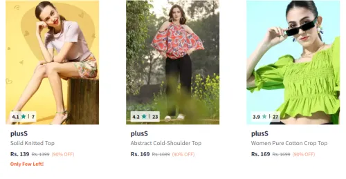 Image of Pluss Women Top Starting @ ₹139