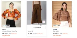 PlusS womens clothing starting at ₹179