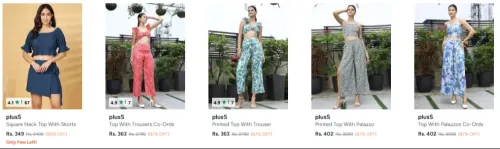 Image of Pluss Women's Co-Ords Set upto 90% Discount