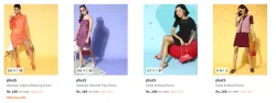 Pluss Womens Dresses at minimum 90% Discount