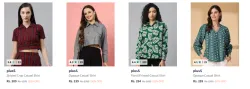 Pluss Womens Shirts upto 90% Discount