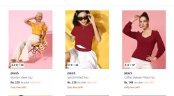 Pluss Womens Tops at 90% Discount from ₹129