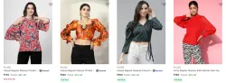 Pluss Womens Tops at minimum 80% Discount