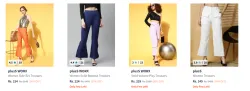 Pluss Womens Trousers upto 90% Discount