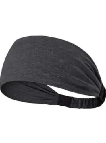 Image of plutoprom Black Wide Quick-Dry Workout Headband