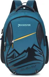 POCKESTER Large 35 L Laptop Backpack Hill (Blue)