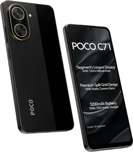 Image of POCO C71 (Power Black, 128 GB) (6 GB RAM)